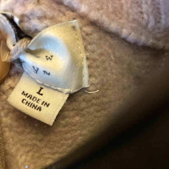 A New Day NWT Cozy cropped Cable Knit Sweater Heather - Cream size L - Picture 3 of 5